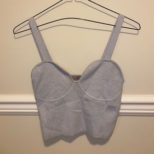 Grey/Purplish Crop Top